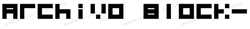 Archivo Block字体转换